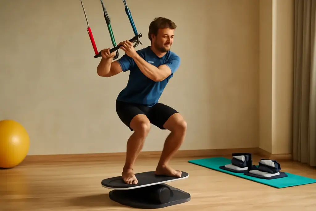 Sistema migliore di allenamento fuori dall’acqua per il kite: ottimizza equilibrio e forza per progredire subito