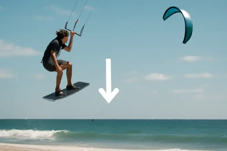 In che fase del salto si deve depotenziate l’ala nel kite? Il timing preciso per atterrare morbidi