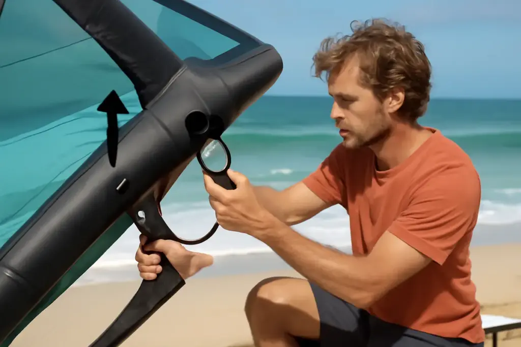 Come regolare la pressione dell’ala nel wingfoil per vento leggero? Ottieni più controllo e parti prima sulle onde