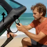 Come regolare la pressione dell’ala nel wingfoil per vento leggero? Ottieni più controllo e parti prima sulle onde